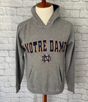 Champs Sports Notre dame hoodie Grey Sz XS thumbnail 1