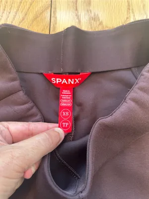 SPANX AirEssentials Zero Waistband Wide Leg Pants XS Truffle Brown 21722R Lounge thumbnail 5