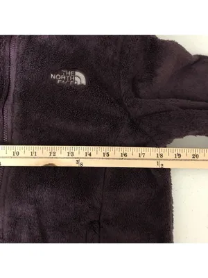 The North Face Womens Jacket Fleece Full Zip Pockets Mock Neck Purple Size S thumbnail 5