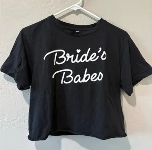 David's Bridal Black “Bride’s Babes” Top thumbnail 2