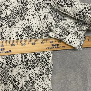 Madewell Dress Size 14 Harper Floral Ivory Puff Sleeve V Neck Midi Floral NU576 thumbnail 12