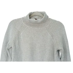 Cyrus Womens Roll Neck Sweater Small Beige Old Money Quiet Luxury Soft Neutral thumbnail 4