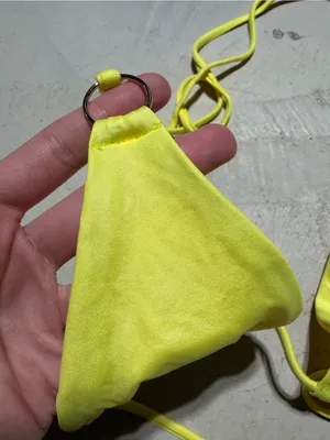 Hello Molly bird of paradise swim top lemon bikini top small NWT thumbnail 5