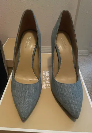 Michael Kors Denim Heels thumbnail 1