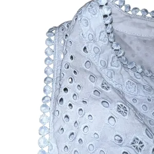 Loft powder blue Sleeveless Eyelet Dress thumbnail 7