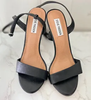 Steve Madden Reno Sandal Women's Black Size 9.5 thumbnail 1