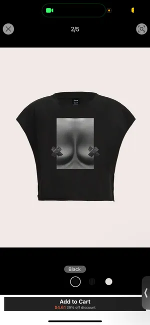 Black Graphic Tee thumbnail 2