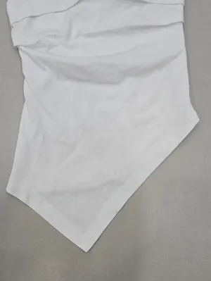 NWT! Zara White Strapless Asymmetrical Bandana/Handkerchief Top Size S thumbnail 4