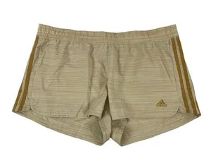 Adidas Women's Tan Running Shorts thumbnail 1