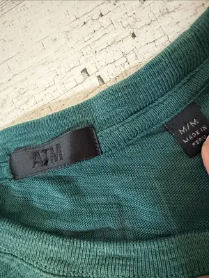 ATM Anthony Thomas Melillo Teal Green Short Sleeve Crewneck Tee thumbnail 4