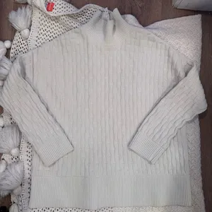 Lululemon Athletica Oversized Small Turtle Neck Women's Cream Sweater thumbnail 1
