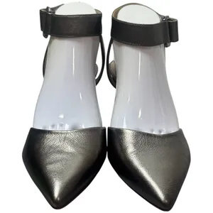 Louise et Cie Grettah Iron Pewter 3" Pointed Toe Sandals Heels‎ Party Event 9 thumbnail 4