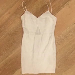 Zara Textured White Bridal Mini Dress M S thumbnail 3
