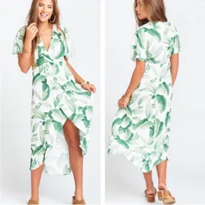 SHOW ME YOUR MUMU Get Twisted Maxi‎ Dress in Palmtini Print Medium Resortwear thumbnail 9