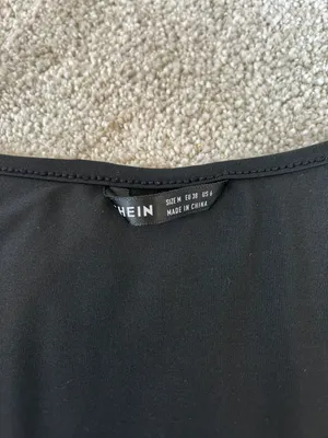 Square Neck Tank Top Black Size M thumbnail 2