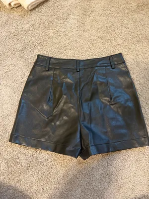Shein Faux Leather Shorts thumbnail 4