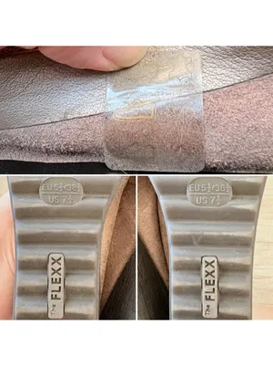 The Flexx Bon Bon Metallic Warm Gray Medallion Toe 1.5" Wedge Ballet Pump 7.5 thumbnail 8