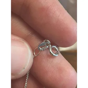 X19 1.25g 20inch damged scrap has knot 925 sterling silver thumbnail 4