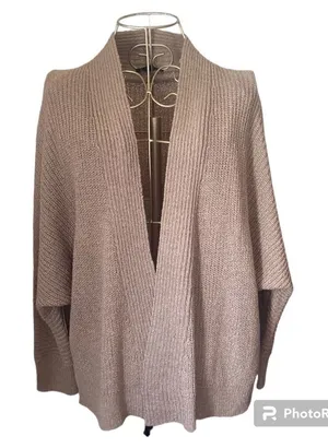 Doe & Rae mauve open cardigan thumbnail 1