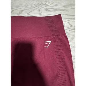 Gymshark Burgundy Red‎ Seamless High Waisted Workout Leggings size XL Gym thumbnail 2