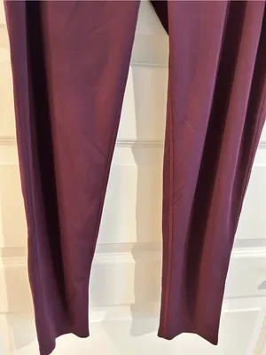 LL Bean Mid Weight Thermal Leggings Burgundy Size M thumbnail 5
