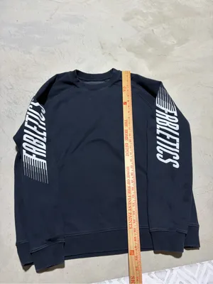 Fabletics Black Sweatshirt with White Sleeve Logo XXL thumbnail 2