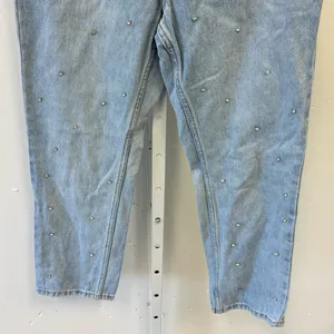 Showpo. Rhinestone High Waist Mom Denim‎ Jeans Medium Wash Sz 4 thumbnail 4
