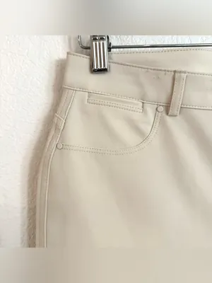 NWT Chico’s Womens Pants Ivory Cream 5 Pocket Slim Ankle Size .5 US 6 thumbnail 5
