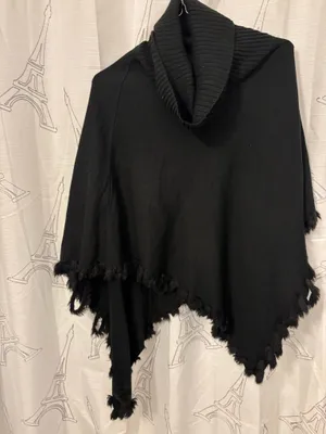Alfani Poncho extra large fringe trimmings thumbnail 2