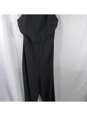 1.STATE Black Halter Wide Leg Jumpsuit XL thumbnail 3