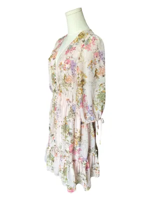 Taylor Floral Chiffon Mini Dress thumbnail 3