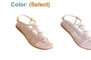 Bernardo Leather Gladiator Sandal Coral color with Silver Hook Detail thumbnail 5