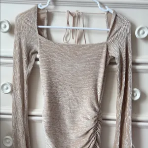 Lucy in the sky Cream Long-Sleeve Dress thumbnail 2