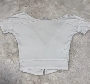 White Crop Top thumbnail 3