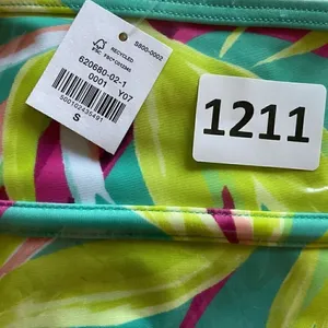 NWT Old Navy Teal World High-Waisted Bikini Swim Floral Quick Drying SZ S #1211 thumbnail 11