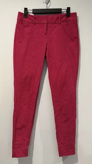 The Limited Extra Stretch Pants Womens 29** Pink Polka Dot Work Career Office thumbnail 1