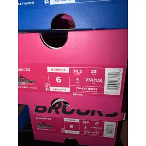 Brooks Womens Glycerin 22 Shoes Black Montana Fuschia Size 6 NWB No Lid thumbnail 7
