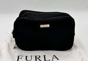 Furla Tessuto Nylon Cosmetic Bag Black thumbnail 4