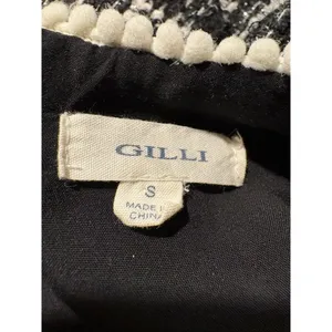Gilli Shift‎ Dress Black White Plaid Tweed Minimalist Preppy Quiet Luxury Small thumbnail 3