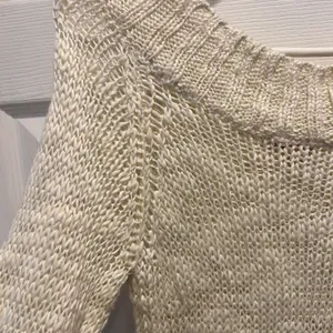 VTG Unionbay Womens Cream Loose Knit Long Sleeve Ramie Blend‎ Sweater Size Large thumbnail 3