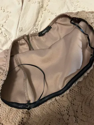 Tan strapless romper thumbnail 3
