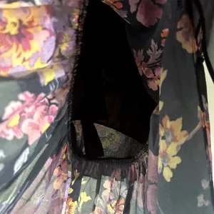 Amanda Uprichard Talulah Midi Dress Evening Blossom Floral Black thumbnail 7