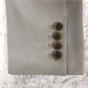 J. CREW Taupe Wool Button‎ Front Blazer Jacket 100% Wool Tan Beige Blazer Size 8 thumbnail 12