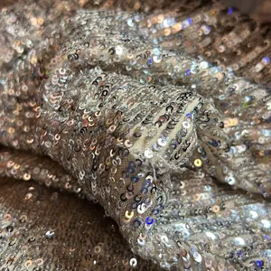 Xscape (with flaws)Size 10 Beige/Tan Underlay Silver Sequin 1 Arm Party … thumbnail 13