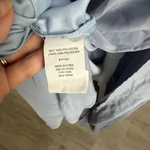 NWT Birdy Grey Kira Chiffon One Shoulder Dusty Blue Bridesmaid Dress Womens L thumbnail 5