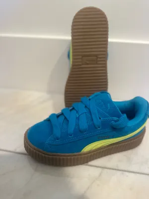 Fenty Puma By Rihanna Womens Fenty X Creeper Phatty Lace Up Sneakers Shoes Casual - Blue thumbnail 2
