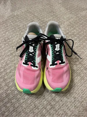 On Women's Cloudsurfer Next sneakers in Pink/Limelight, size 9.5W thumbnail 2