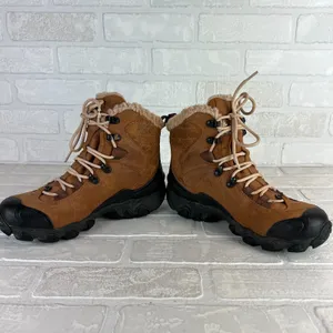 Oboz Bridger 7" Boots Womens 7 Brown Sherpa Mid Insulated Hiking Bdry Waterproof thumbnail 10