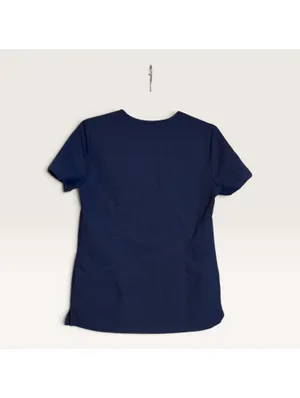 FIGS Navy Blue V-Neck Medical Scrub Top thumbnail 2