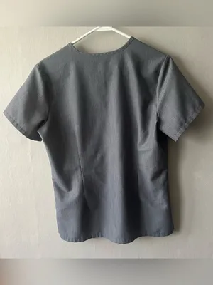 FIGS Catarina Scrub Top Gray Graphite V-Neck Medical Uniform Women’s M thumbnail 5